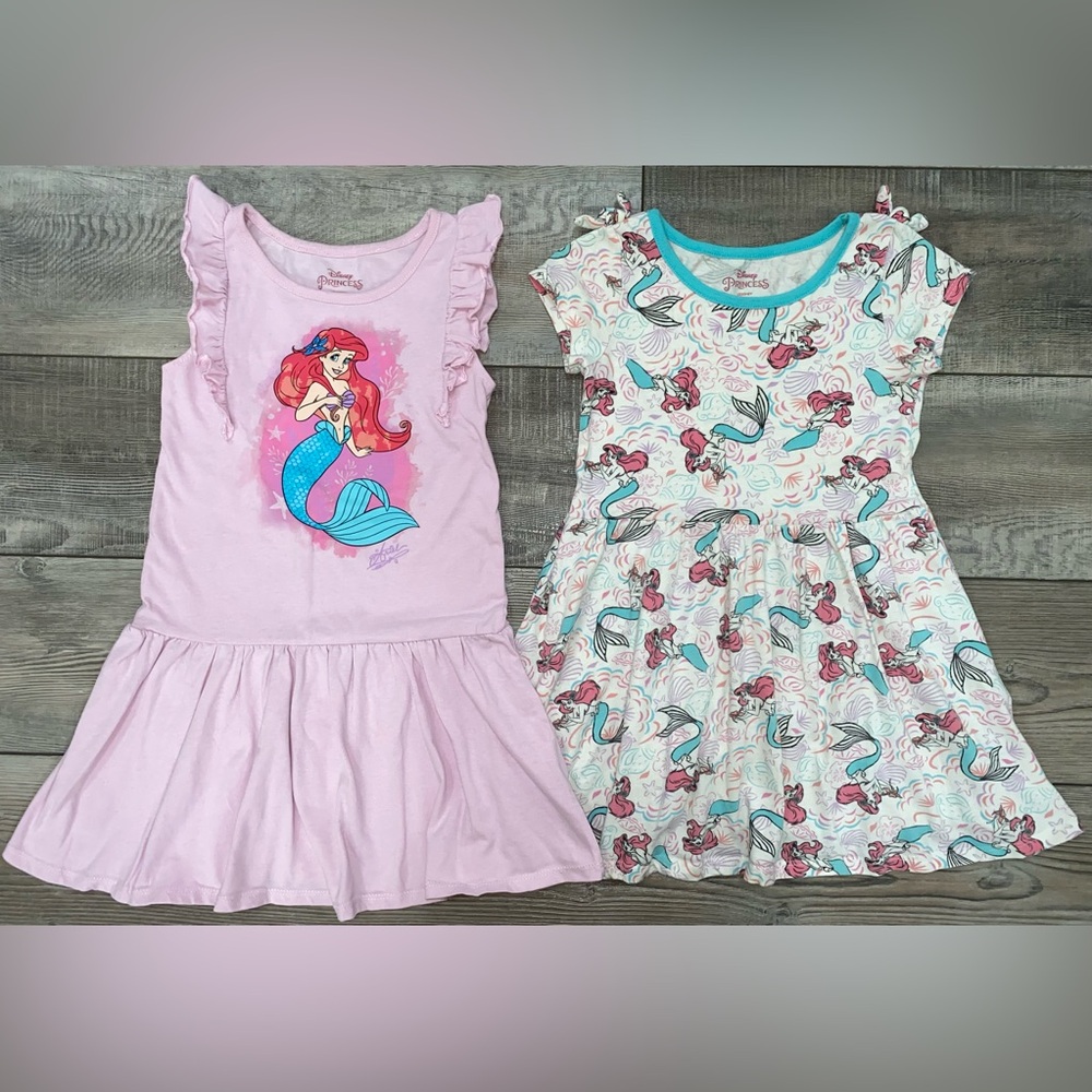 🐠 Disney Princess Little Mermaid Ariel Under the Sea Dress Bundle Lot Size 7